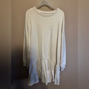 American Eagle off white sweater tunic size XL
